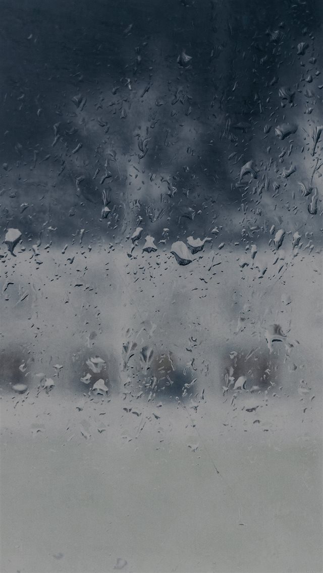 Good To Stay Home Blue Rainy Window iPhone 8 wallpaper 