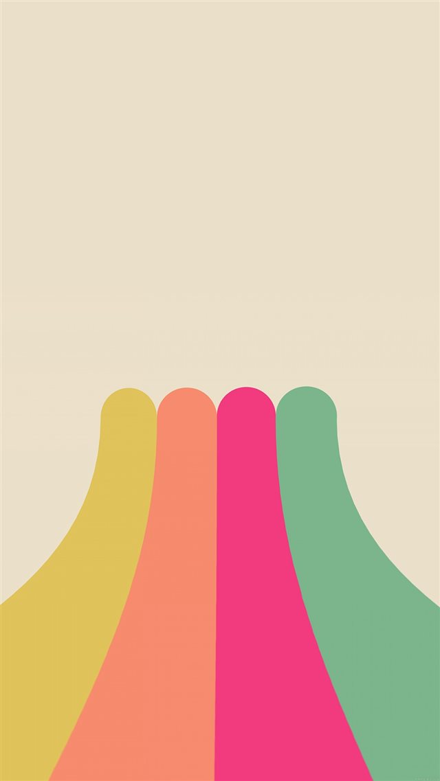 Rainbow Simple Minimal Abstract Pattern iPhone 8 wallpaper 