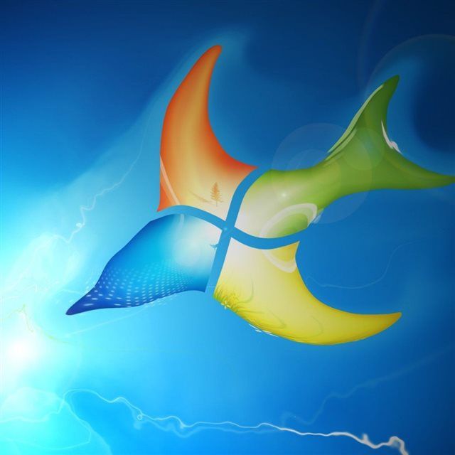 Windows Bird Shaped Logo iPad wallpaper 