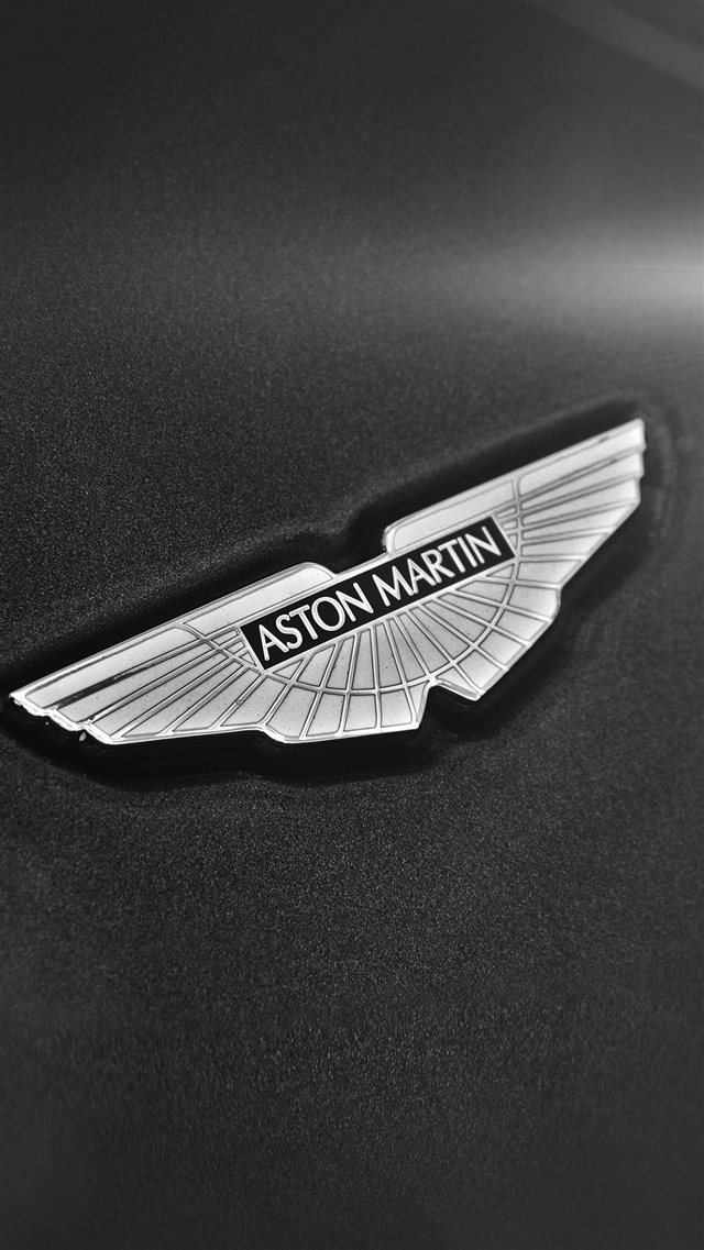 Simple Aston Martin Logo Dark Background iPhone 8 wallpaper 