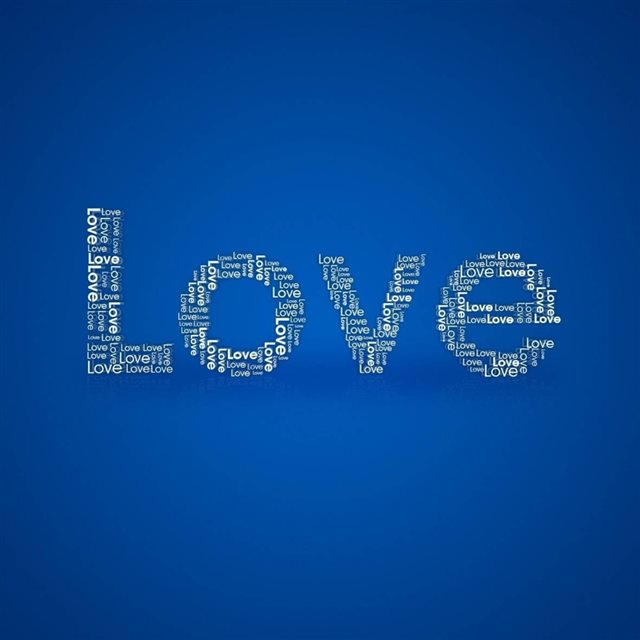 Love Typography Creative Art iPad wallpaper 