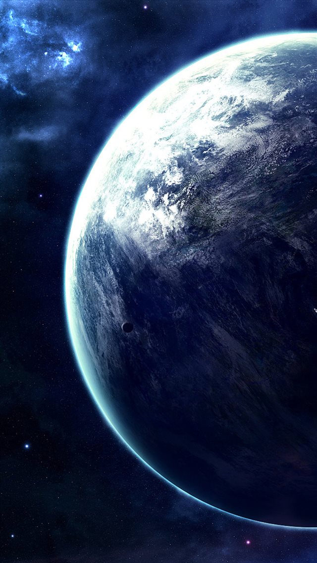 Spectacular Outer Space Planet View iPhone 8 wallpaper 