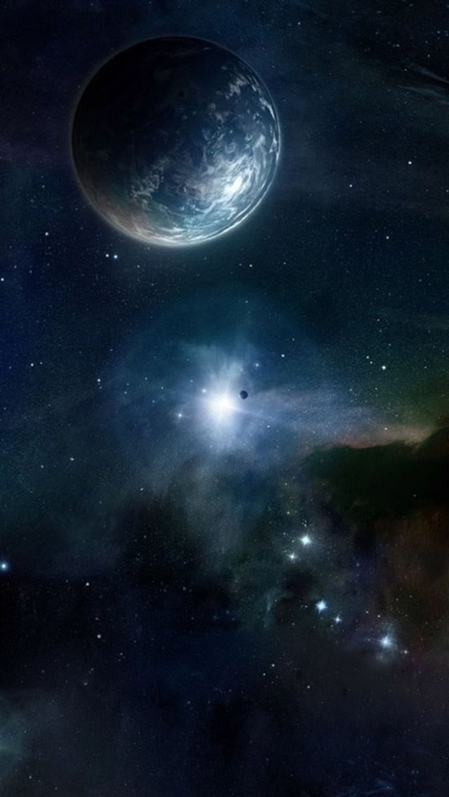 Outer Space Skyview Planet Starry Flare iPhone 8 wallpaper 