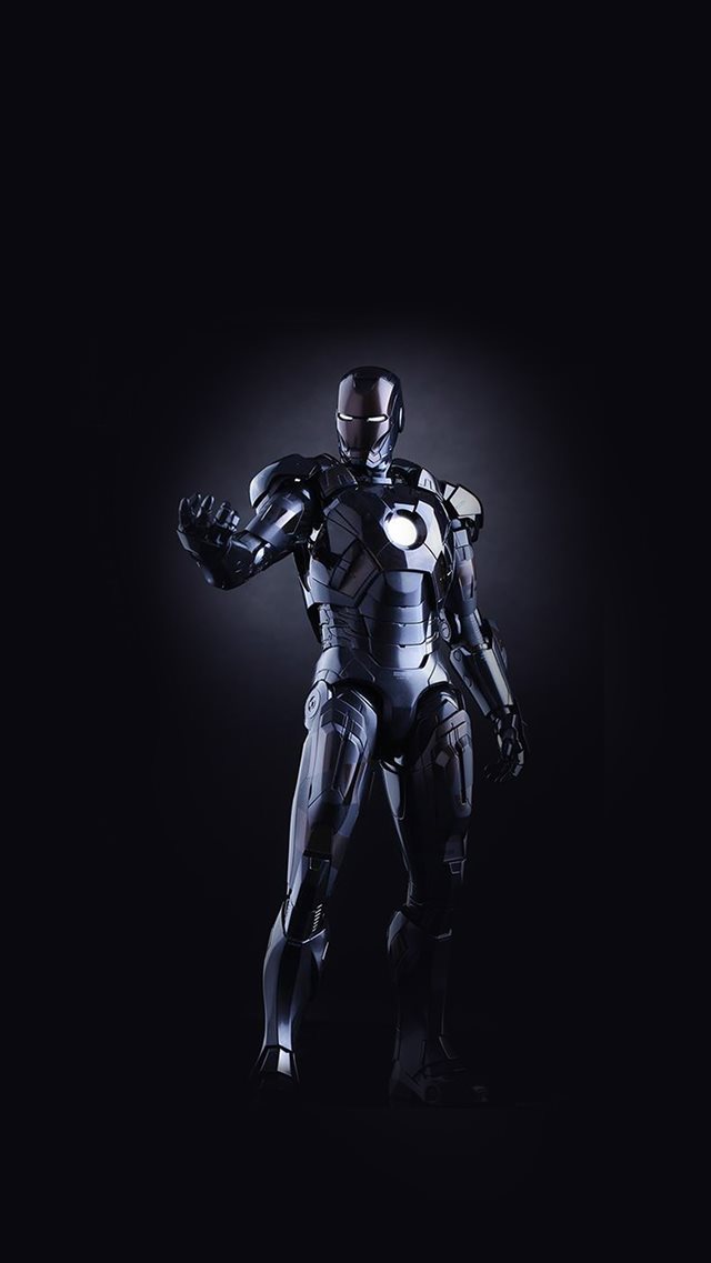 Ironman Dark Figure Hero Art Avengers iPhone 8 wallpaper 