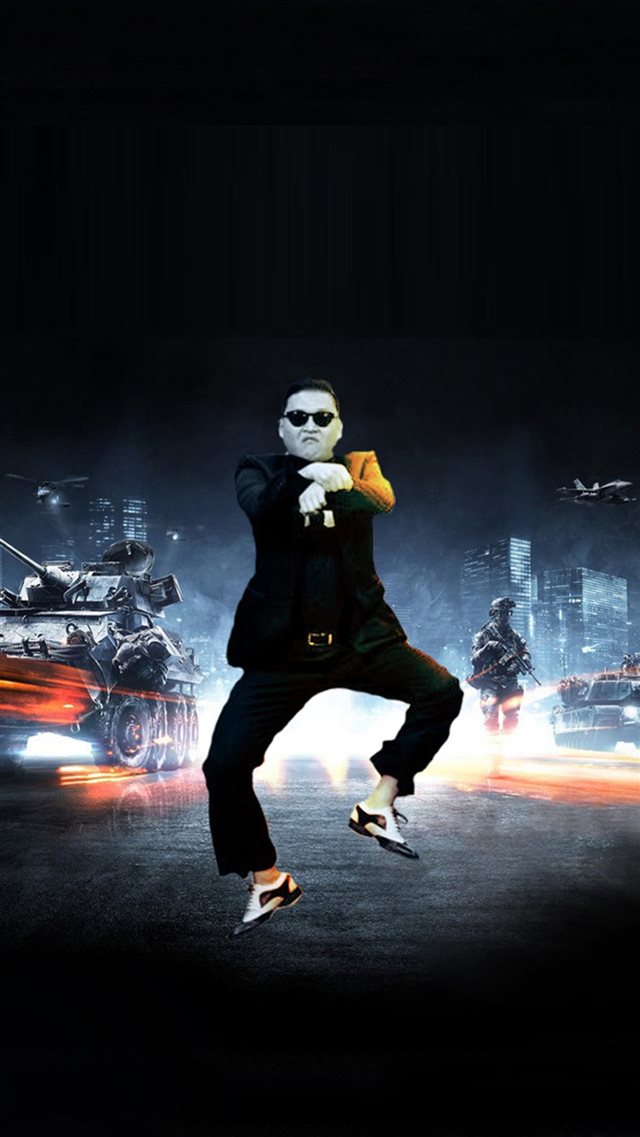 Modern Psy Style Dancing Poster iPhone 8 wallpaper 