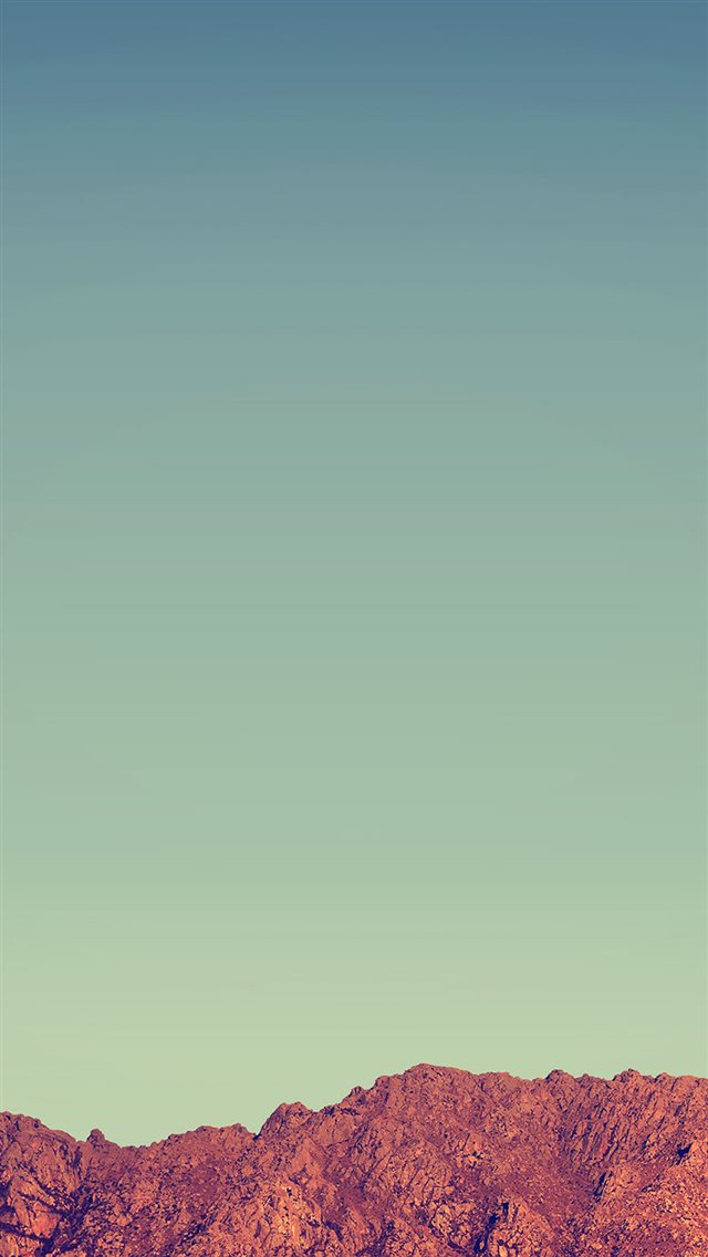 Pure Minimal Rock Mountain Blue Sky iPhone 8 wallpaper 