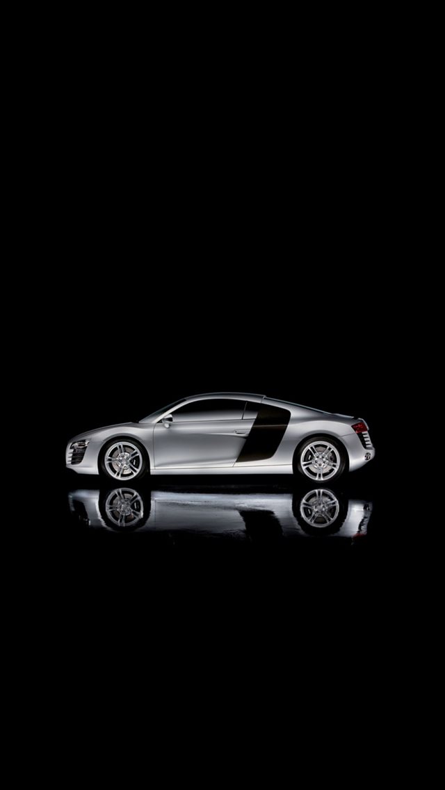 Audi R8 Dark Concept Car iPhone 8 wallpaper 