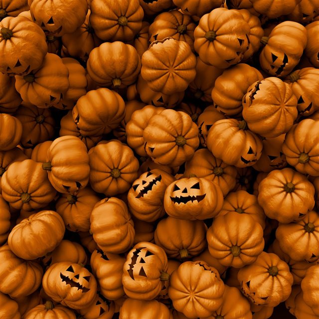 Halloween Pumpkins Stack iPad wallpaper 
