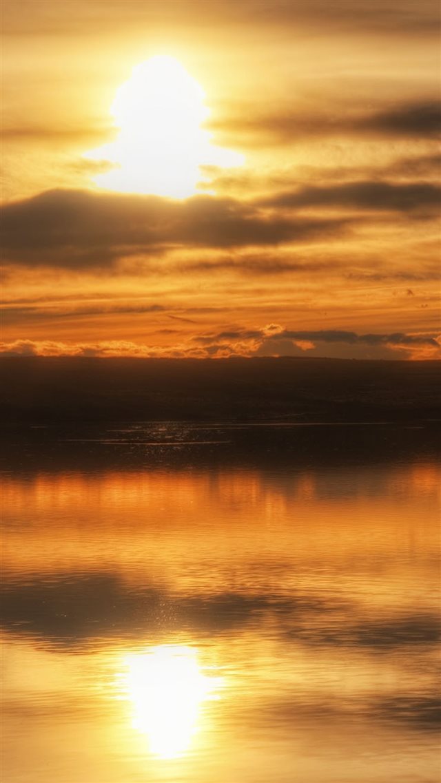 Nature Calm Lake Reflection Landscape iPhone 8 wallpaper 