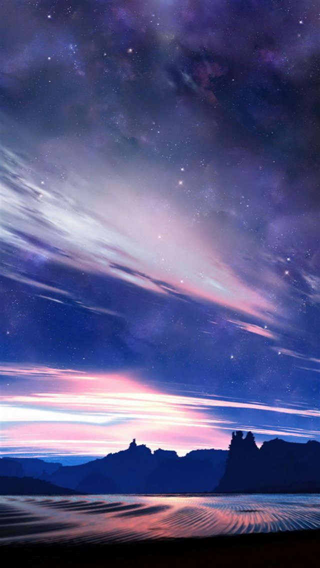Nature Beautiful Starry Clouds Skyview iPhone 8 wallpaper 