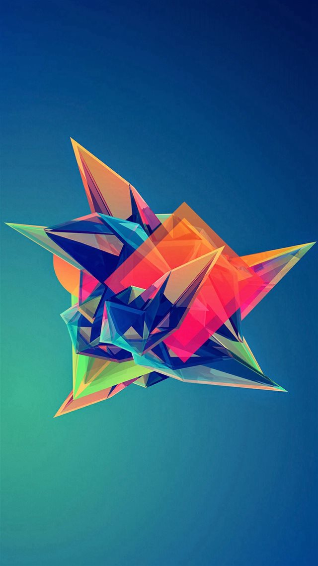 Colorful Cool Abstract Polygonal Shape iPhone 8 wallpaper 