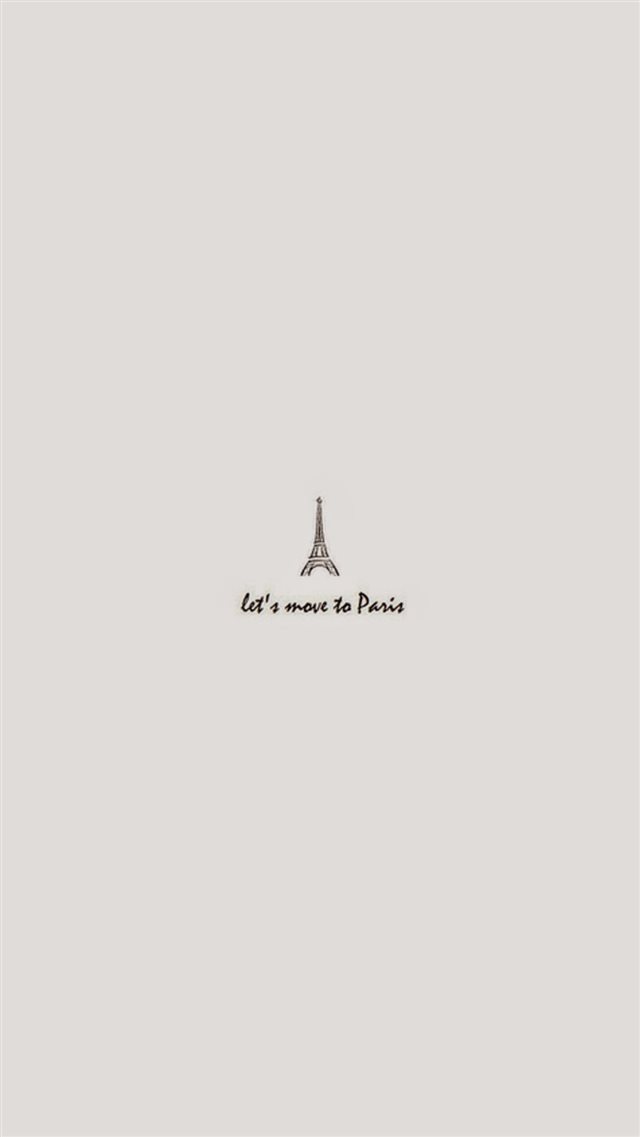 Move To Paris Minimal Art iPhone 8 wallpaper 
