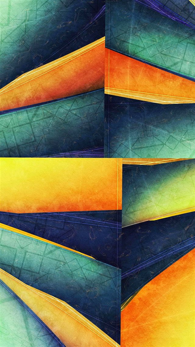 Colorful Cube Lines Corner iPhone 8 wallpaper 