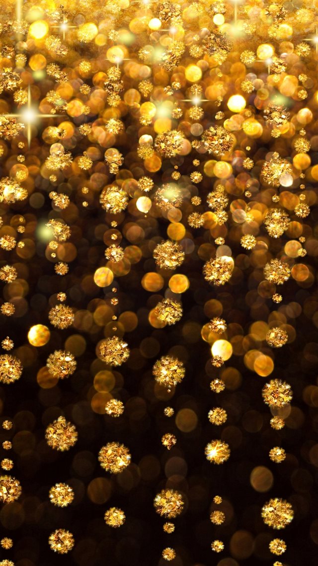 Gold Rain Shine Holiday Background Flicker Glow Jewelry Stones Light iPhone 8 wallpaper 