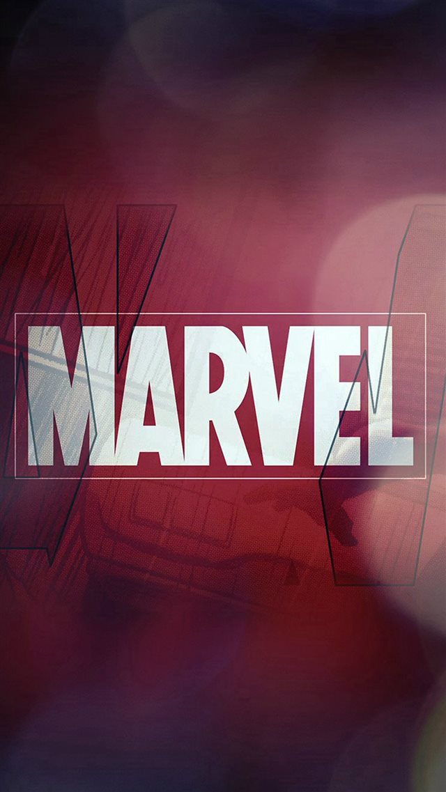 Marvel Logo Film Art Illust Minimal Bokeh iPhone 8 wallpaper 