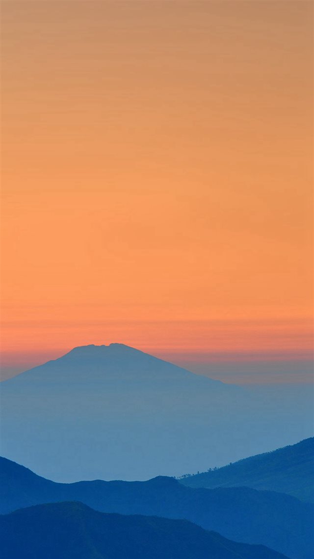 Landscape Sunrise Mountain Nature Red Blue iPhone 8 wallpaper 