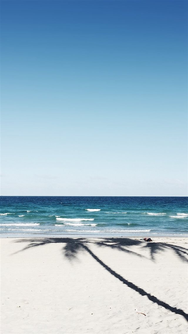 Beach Blue Nature Sea Holiday Water Sky iPhone 8 wallpaper 
