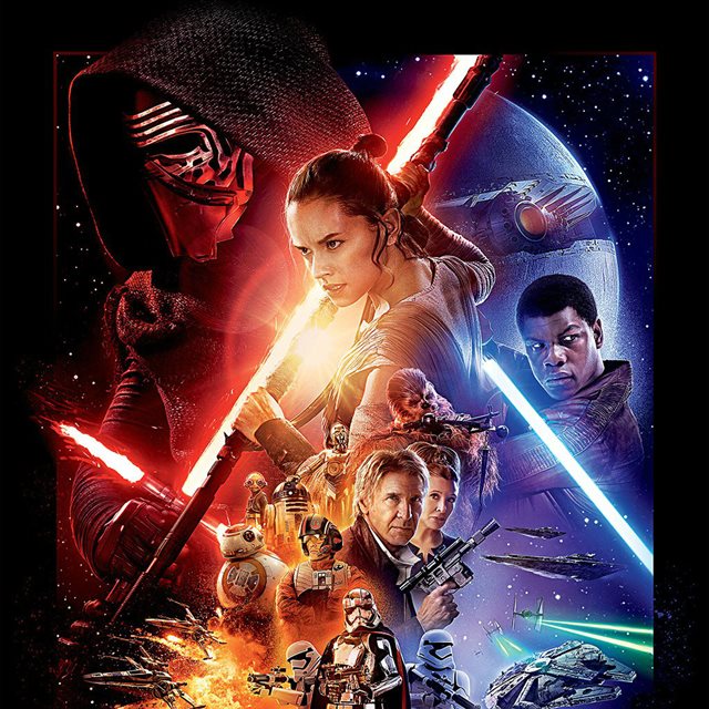 Starwars The Force Awakens Film Poster Art iPad wallpaper 