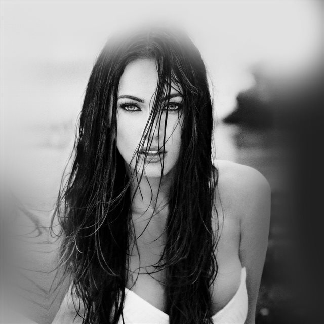 Megan Fox Hot Dark Swim Bikini Mdel iPad wallpaper 