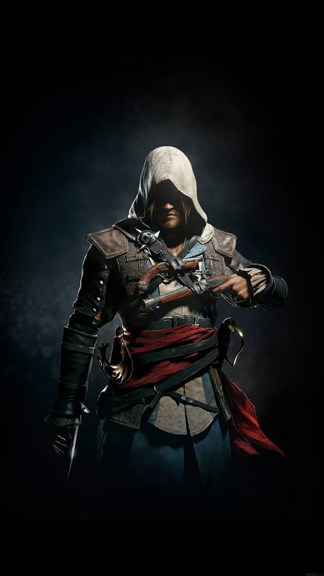 Assassins Creed 4 Dark Game Art Illust iPhone 8 wallpaper 