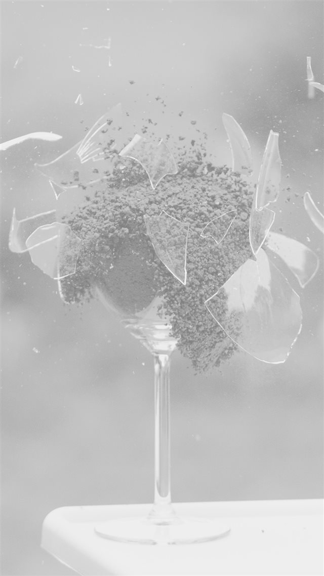 Glass Breaking Nature Art White iPhone 8 wallpaper 