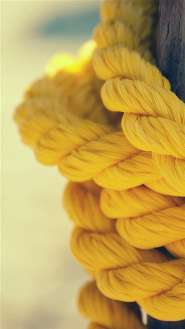 Yellow Rope Close Up iPhone 8 wallpaper 