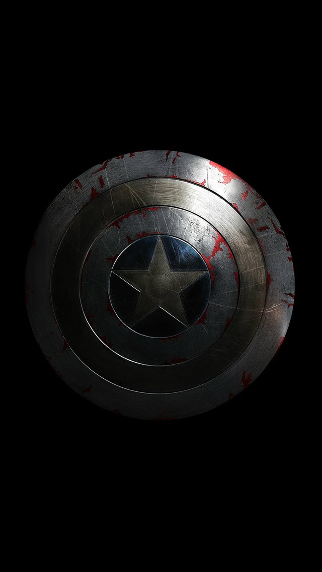 Captain America Avengers Hero Sheild Small Dark iPhone 8 wallpaper 