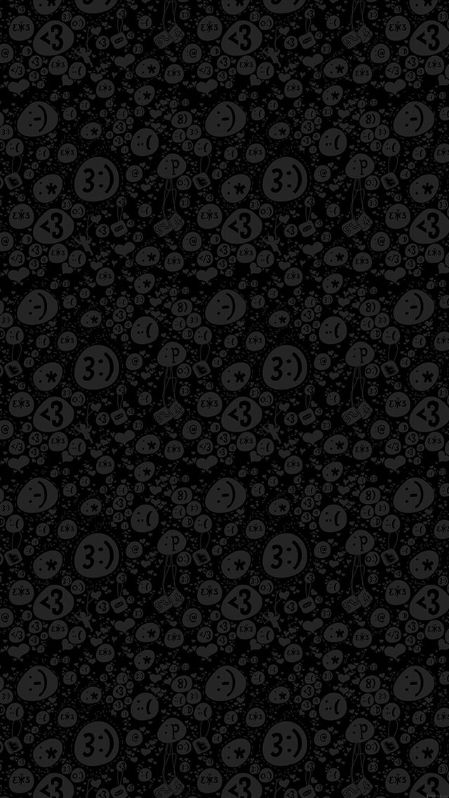 Emoticon Charms Pattern iPhone 8 wallpaper 