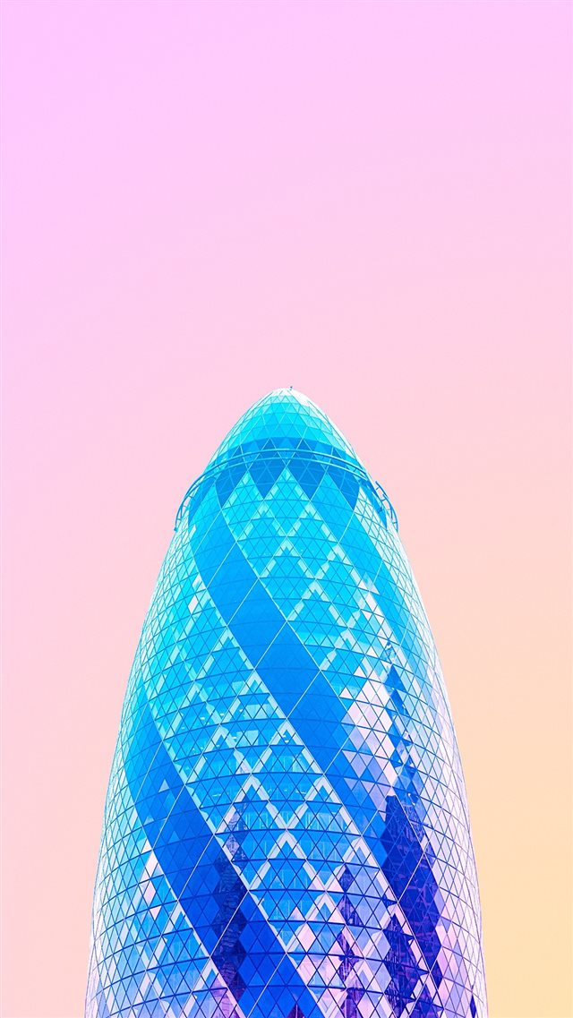 The Gherkin 30 St Mary Axe Colorful iPhone 8 wallpaper 