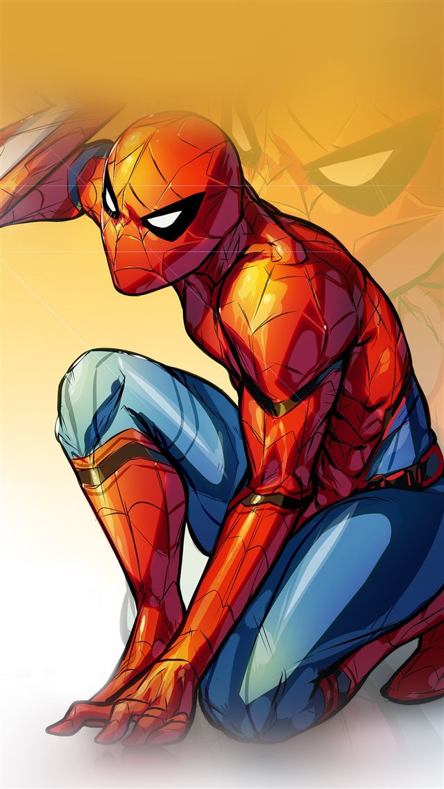 Spiderman Captain America Civilwar Art Hero iPhone 8 wallpaper 