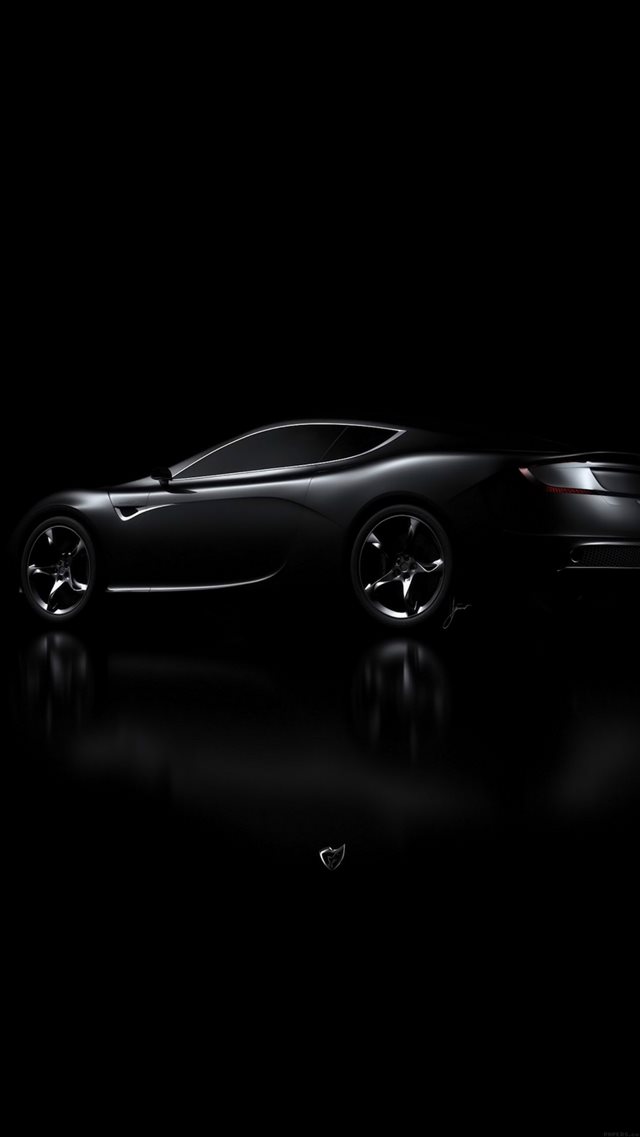 Aston Martin Black Car Dark iPhone 8 wallpaper 