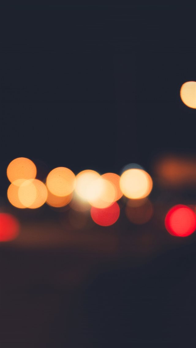 Lights Bokeh Night Blur Pattern iPhone 8 wallpaper 