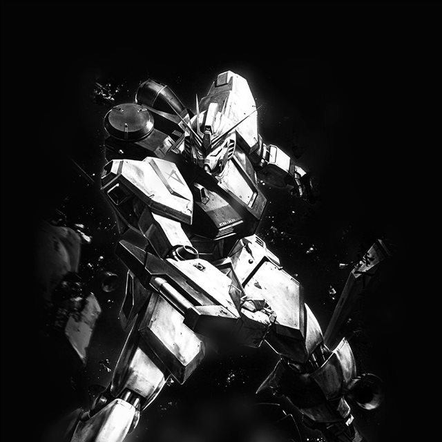 Gundam RX Illust Toy Space Art Dark iPad wallpaper 
