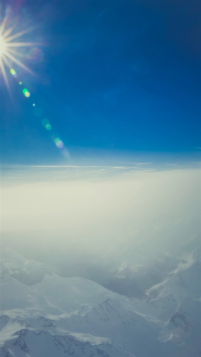 Sky Fly Cloud Blue Sunny iPhone 8 wallpaper 