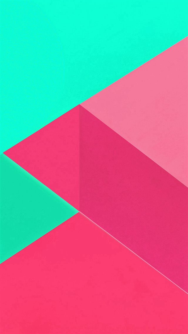 Android Marshmallow New Green Pink Pattern iPhone 8 wallpaper 
