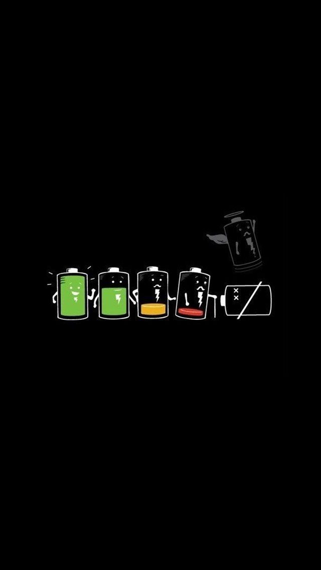 Battery Life Cycle Funny  iPhone 8 wallpaper 