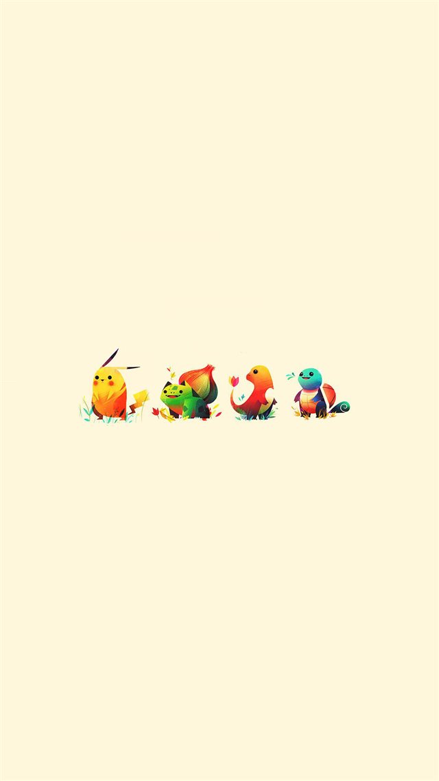 Pokemon Go Anime Game Characters iPhone 8 wallpaper 