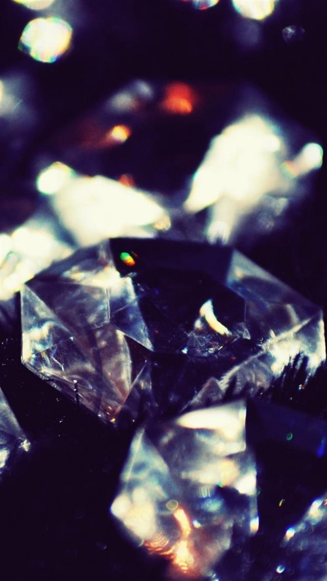 Dark Crystal Diamonds Shiny Macro iPhone 8 wallpaper 
