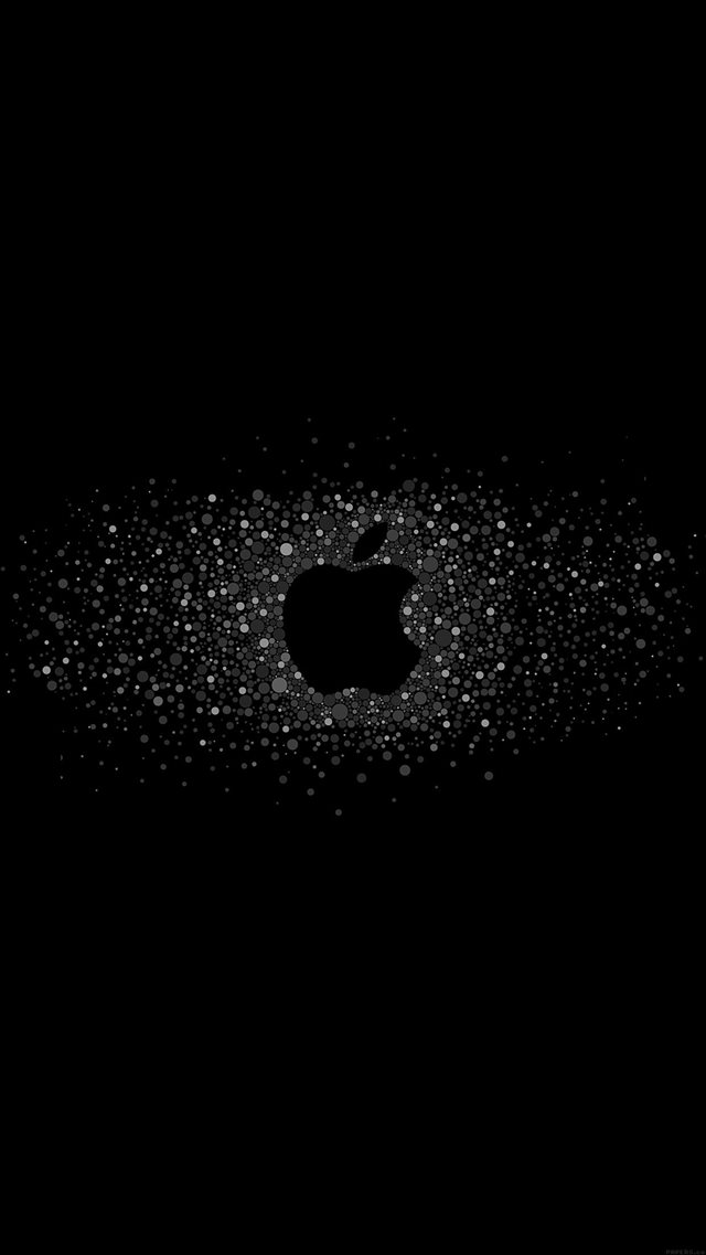 Logo Art Apple Rainbow Minimal Dark iPhone 8 wallpaper 
