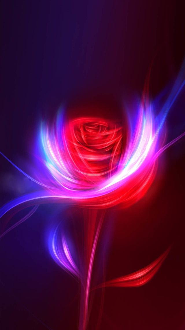 Fantasy Rose Swirl Light Design Art iPhone 8 wallpaper 