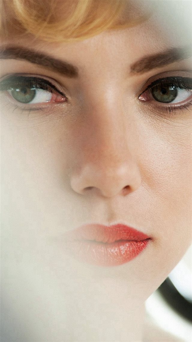 Scarlett Johansson Face Actress Celebrity iPhone 8 wallpaper 