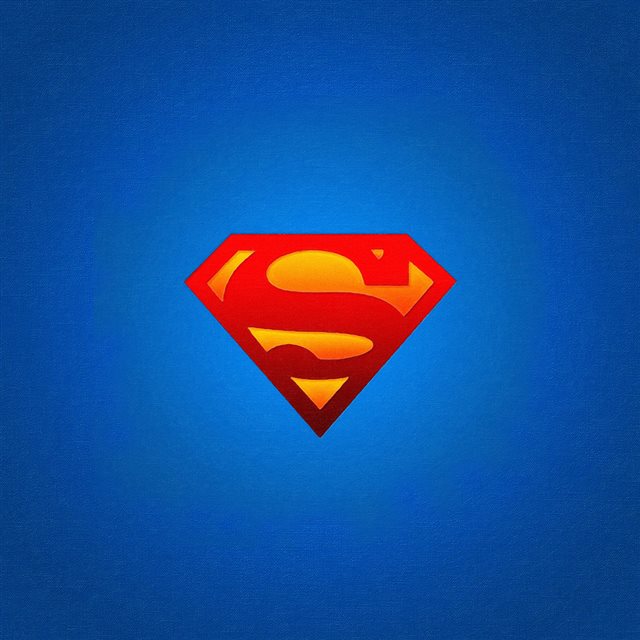 Logo Superman Blue Red Hero Illustration Art iPad wallpaper 