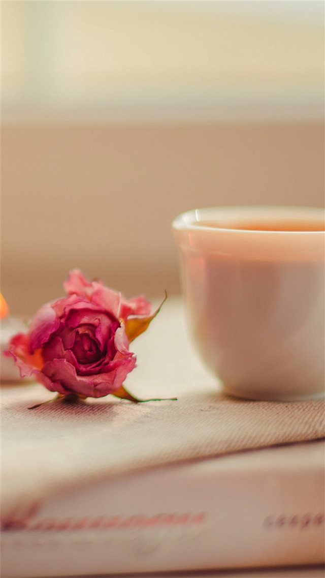 Pure Elegant Road Coffee Cup Bokeh Blur iPhone 8 wallpaper 