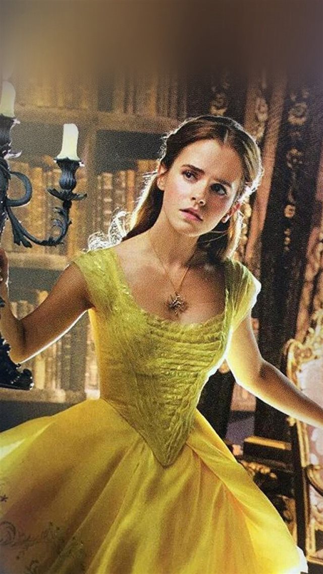 Emma Watson Beauty Beast Celebrity Film iPhone 8 wallpaper 