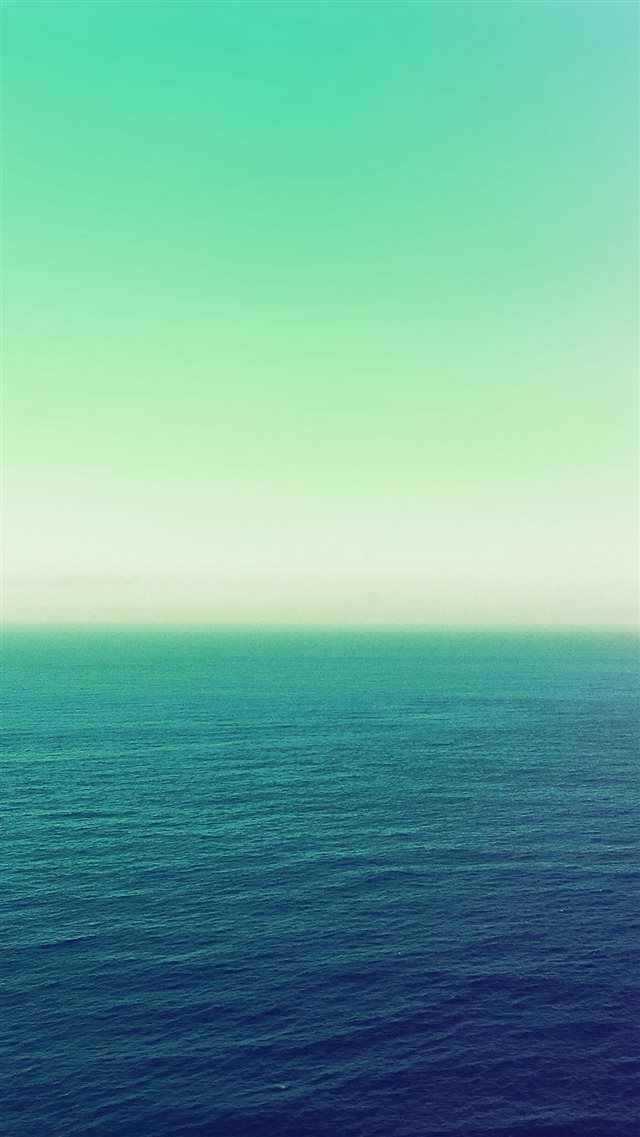 Calm Sea Green Ocean Water Summer Day Nature iPhone 8 wallpaper 