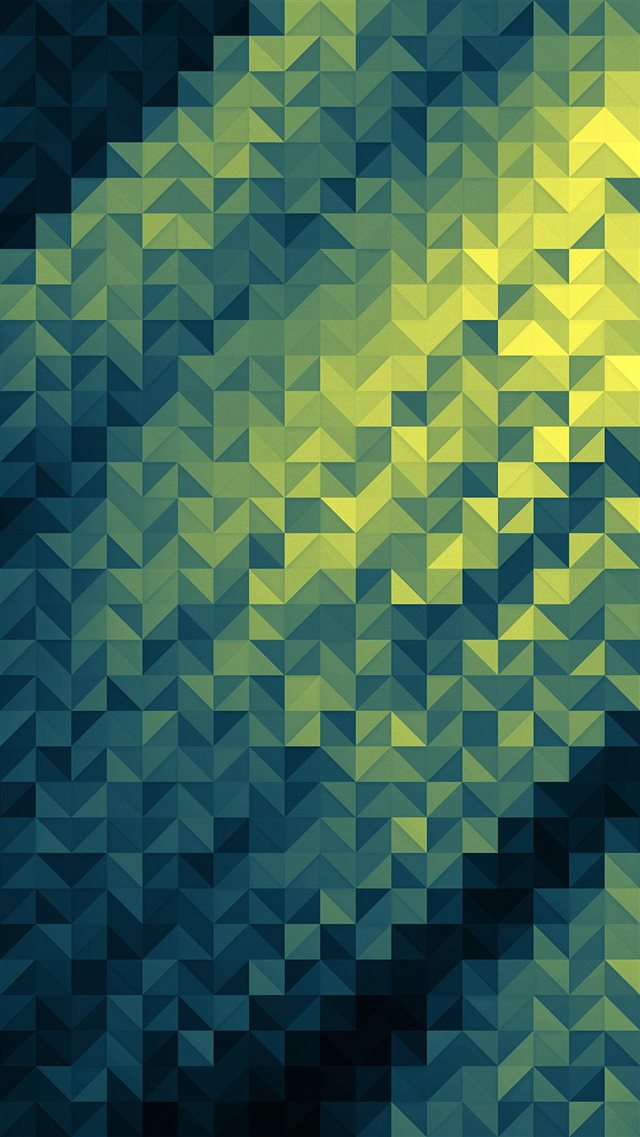 Polygon Dark Triangle Background Green Pattern iPhone 8 wallpaper 