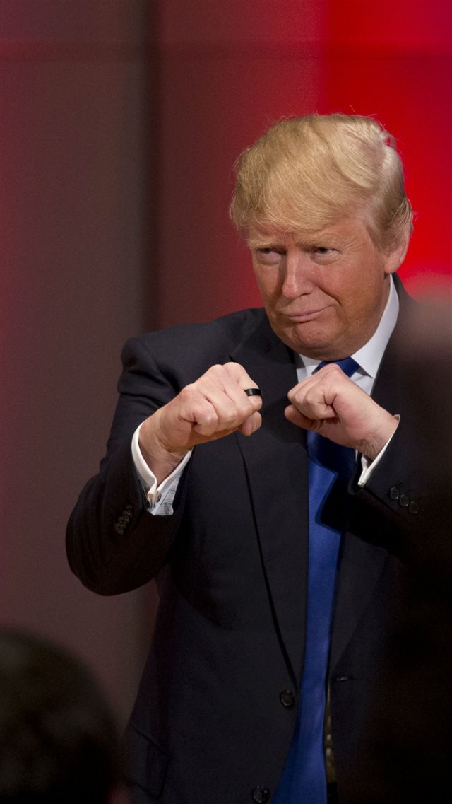 Donald Trump Fists Funny iPhone 8 wallpaper 