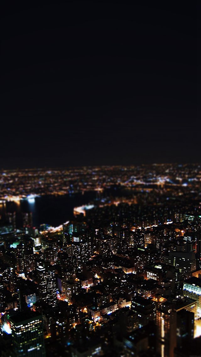 Dark Night City Building Skyview iPhone 8 wallpaper 