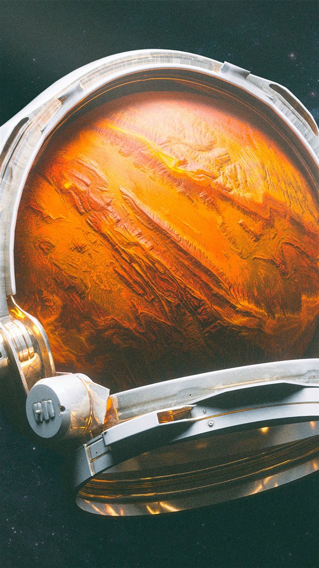 Space Digital Mars Illustration Art iPhone 8 wallpaper 