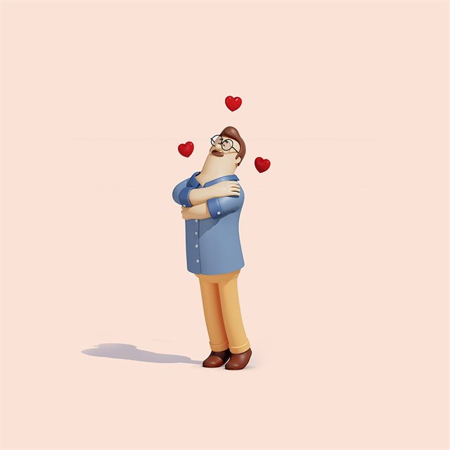 Love Boy 3D Illustration Art iPad wallpaper 